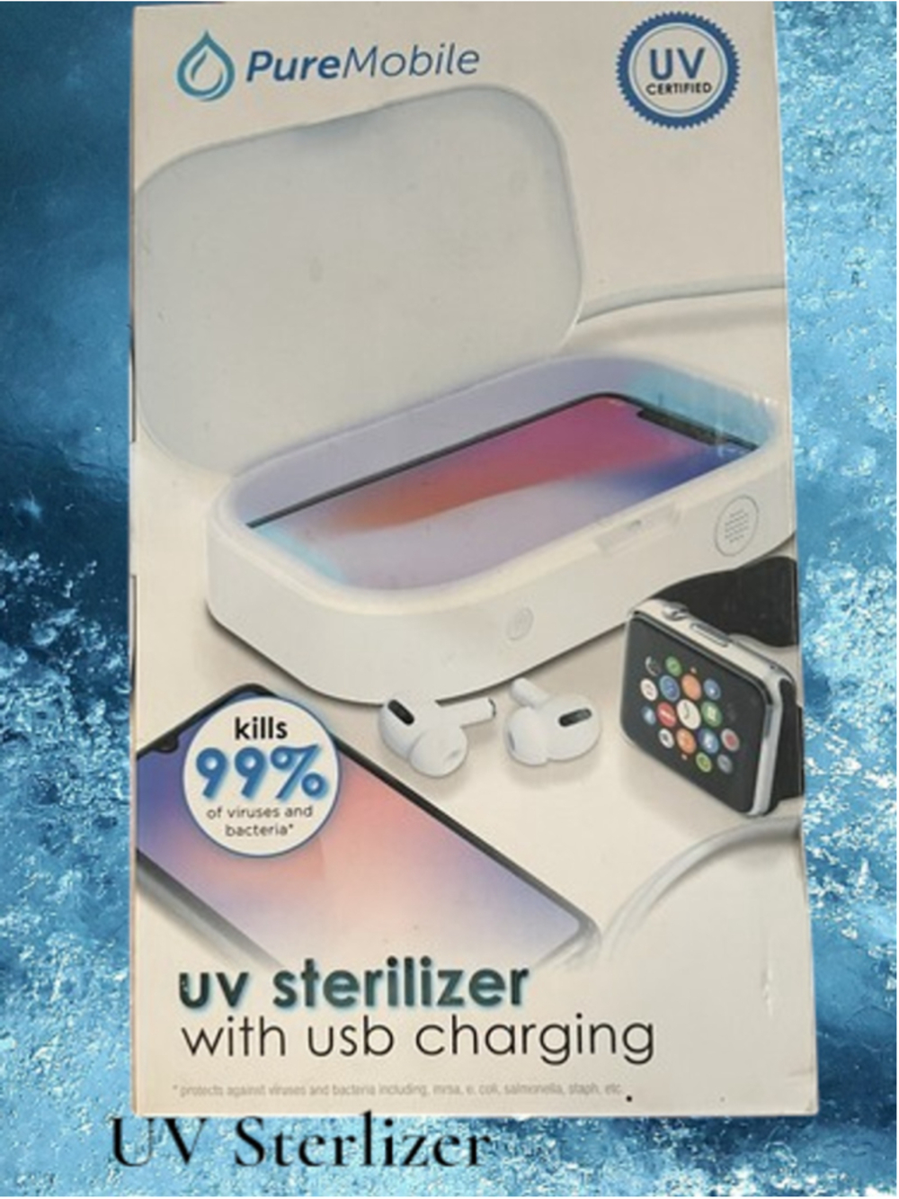 Vivitar UV Sterilizer with USB Charging Kills 99% of Viruses and Bacteria